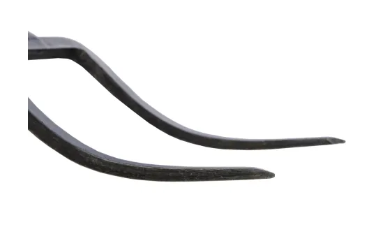 Keienriek met steel 90 cm 2-tands