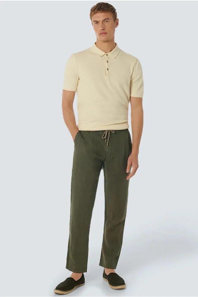PANTS LINNEN GARMENT DYED 237140311 124 Dark Steel